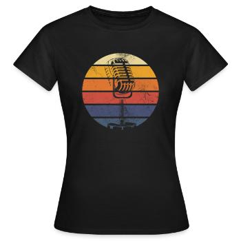 Singer - Women's T-Shirt - black - Front - AI Model Female 172 dark (172cm)