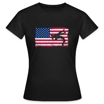 Lutte - T-shirt Femme - noir - Devant - AI Model Female 172 dark (172cm)