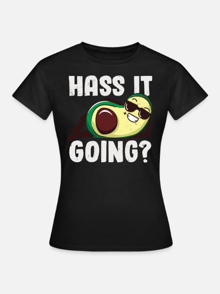 Avocado - Frauen T-Shirt - Schwarz