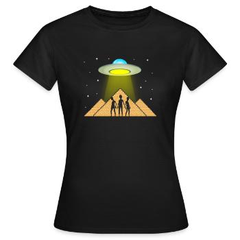 Conspiration théorie du complot cadeau - T-shirt Femme - noir - Devant - AI Model Female 172 dark (172cm)