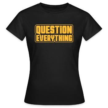 Conspiration théorie du complot cadeau - T-shirt Femme - noir - Devant - AI Model Female 172 dark (172cm)