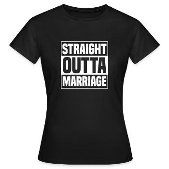Divorce Separation End Relationship Gift - Women's T-Shirt - black - Front - AI Model Female 172 dark (172cm)