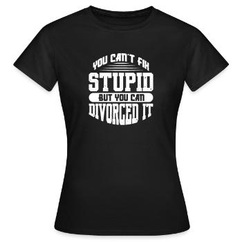 Divorce Separation End Relationship Gift - Women's T-Shirt - black - Front - AI Model Female 172 dark (172cm)