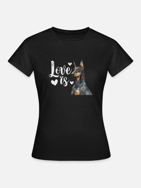 Dobermann - Frauen T-Shirt - Schwarz
