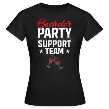Junggesellin - Frauen T-Shirt - Schwarz - Vorne - AI Model Female 172 dark (172cm)