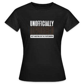 Divorce Separation End Relationship Gift - Women's T-Shirt - black - Front - AI Model Female 172 dark (172cm)