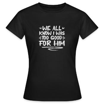Scheidung - Frauen T-Shirt - Schwarz - Vorne - AI Model Female 172 dark (172cm)