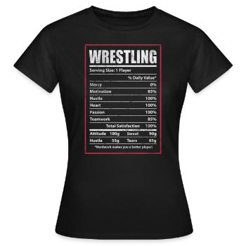 Wrestling - Frauen T-Shirt - Schwarz - Vorne - AI Model Female 172 dark (172cm)