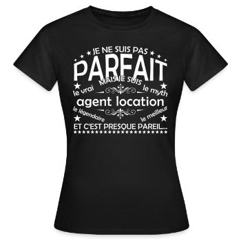 Rental Agent The Only Real Rental Agent - Women's T-Shirt - black - Front - AI Model Female 172 dark (172cm)