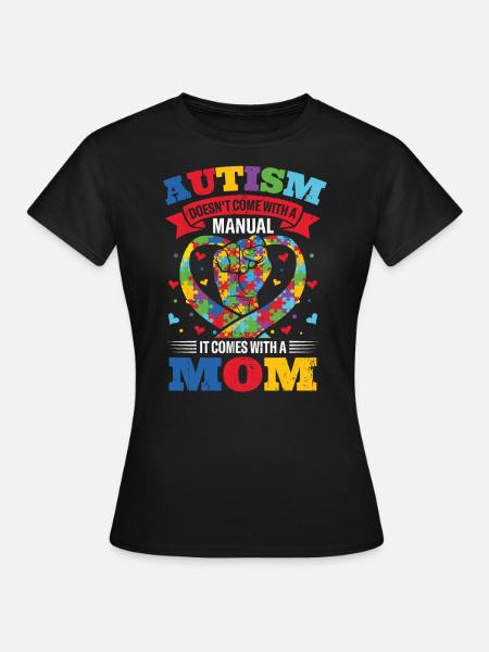 Autismus Mom - Frauen T-Shirt - Schwarz