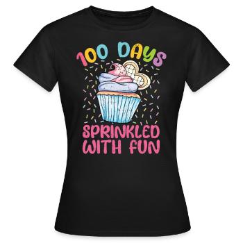 Cupcake - T-shirt Femme - noir - Devant - AI Model Female 172 dark (172cm)