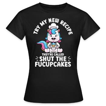 Cupcake - Frauen T-Shirt - Schwarz - Vorne - AI Model Female 172 dark (172cm)