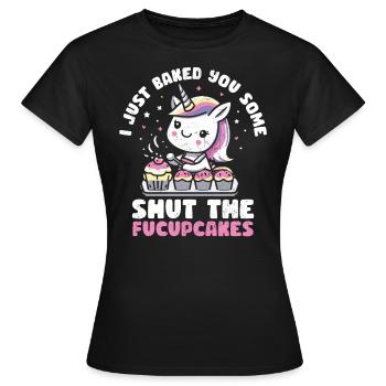 Cupcake - T-shirt Femme - noir - Devant - AI Model Female 172 dark (172cm)