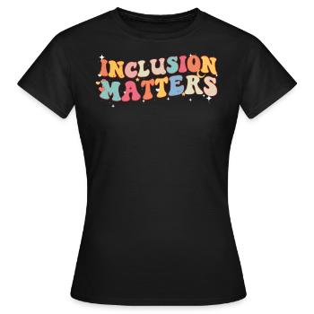 Autisme - T-shirt Femme - noir - Devant - AI Model Female 172 dark (172cm)