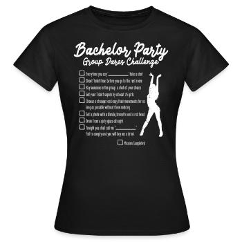 Bachelor Bachelor Party - Women's T-Shirt - black - Front - AI Model Female 172 dark (172cm)