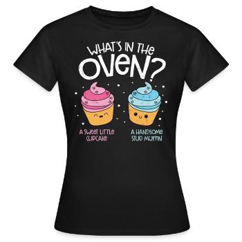 Cupcake - T-shirt Femme - noir - Devant - AI Model Female 172 dark (172cm)