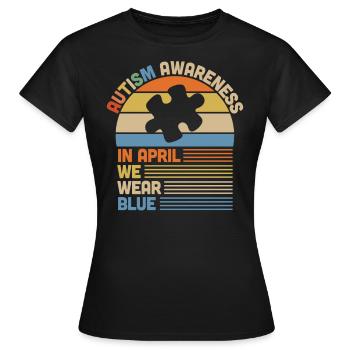 Autismus Awareness Day Autist Geschenk - Frauen T-Shirt - Schwarz - Vorne - AI Model Female 172 dark (172cm)