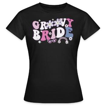 Junggesellin - Frauen T-Shirt - Schwarz - Vorne - AI Model Female 172 dark (172cm)