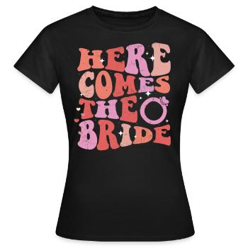 Junggesellin - Frauen T-Shirt - Schwarz - Vorne - AI Model Female 172 dark (172cm)
