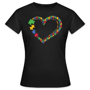 Autismus Awareness Day Autist Geschenk - Frauen T-Shirt - Schwarz - Vorne - AI Model Female 172 dark (172cm)