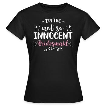 Junggesellin - Frauen T-Shirt - Schwarz - Vorne - AI Model Female 172 dark (172cm)