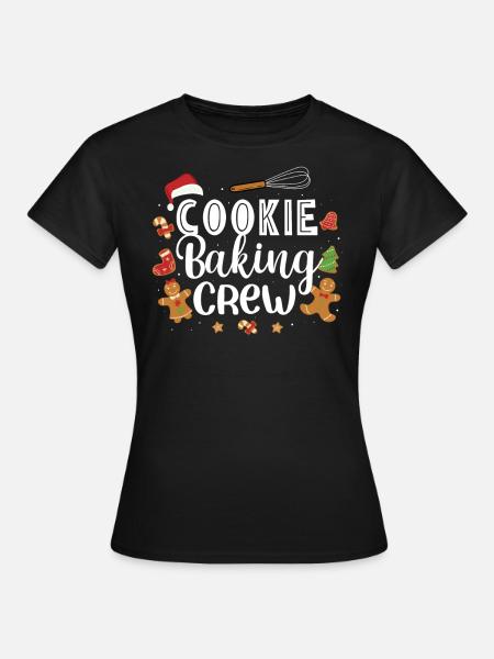 Bäcker Bäckerein Backwaren Backen Geschenk - Frauen T-Shirt - Schwarz