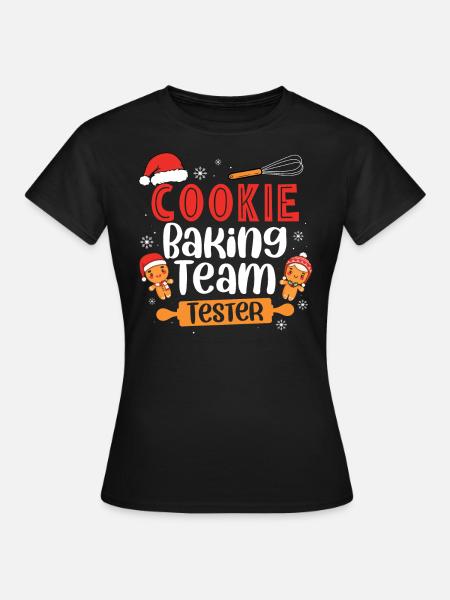 Bäcker Bäckerein Backwaren Backen Geschenk - Frauen T-Shirt - Schwarz