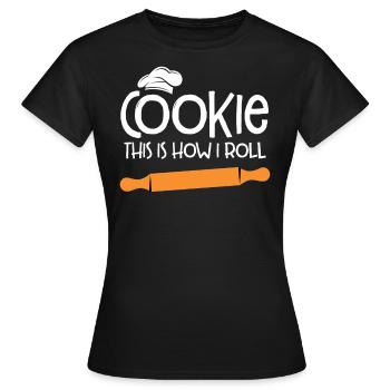 Baker Bakeries Baked Goods Baking Gift - Women's T-Shirt - black - Front - AI Model Female 172 dark (172cm)
