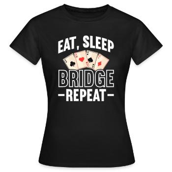 Bridge - Frauen T-Shirt - Schwarz - Vorne - AI Model Female 172 dark (172cm)