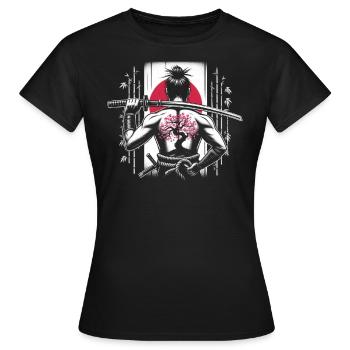 Samurai Ronin Schwertkampf Krieger Geschenk - Frauen T-Shirt - Schwarz - Vorne - AI Model Female 172 dark (172cm)