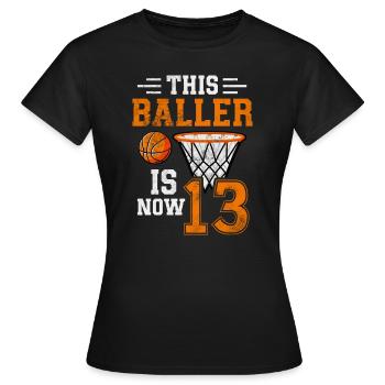 Adolescent - T-shirt Femme - noir - Devant - AI Model Female 172 dark (172cm)