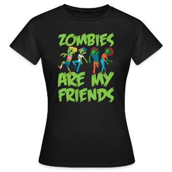 Zombie Zombie Hunter Zombie Apocalypse Cadeau - T-shirt Femme - noir - Devant - AI Model Female 172 dark (172cm)