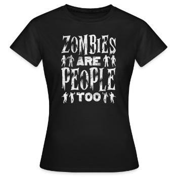 Zombie - Frauen T-Shirt - Schwarz - Vorne - AI Model Female 172 dark (172cm)