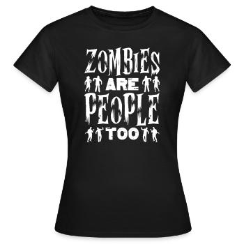 Zombie Zombie Hunter Zombie Apocalypse Cadeau - T-shirt Femme - noir - Devant - AI Model Female 172 dark (172cm)