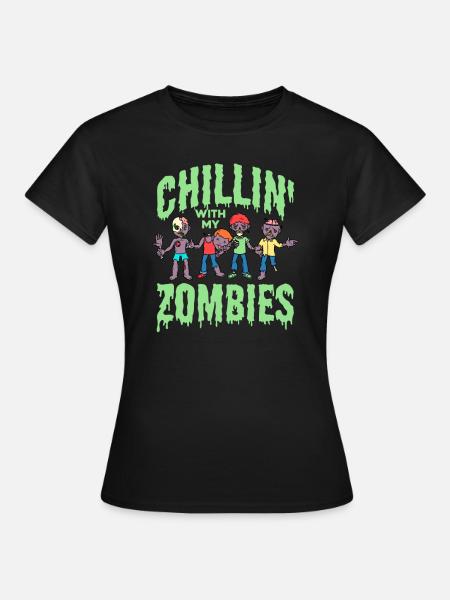 Zombie Zombie-Jäger Zombieapokalypse Geschenk - Frauen T-Shirt - Schwarz