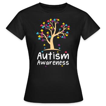 Autismus Awareness Day Autist Geschenk - Frauen T-Shirt - Schwarz - Vorne - AI Model Female 172 dark (172cm)