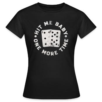 Black Jack Blackjack Kartenspiel Casino Geschenk - Frauen T-Shirt - Schwarz - Vorne - AI Model Female 172 dark (172cm)