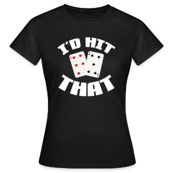Black Jack - Frauen T-Shirt - Schwarz - Vorne - AI Model Female 172 dark (172cm)