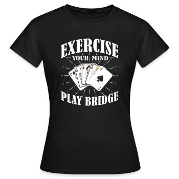 Bridge - Frauen T-Shirt - Schwarz - Vorne - AI Model Female 172 dark (172cm)