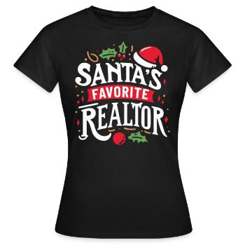 Agent immobilier Agent immobilier Cadeau d’agent immobilier - T-shirt Femme - noir - Devant - AI Model Female 172 dark (172cm)