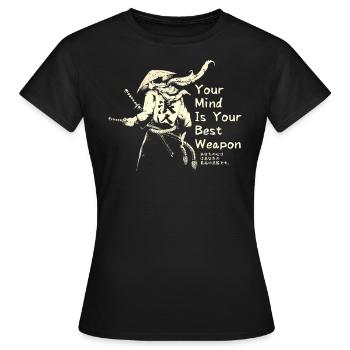 Samurai Ronin Schwertkampf Krieger Geschenk - Frauen T-Shirt - Schwarz - Vorne - AI Model Female 172 dark (172cm)