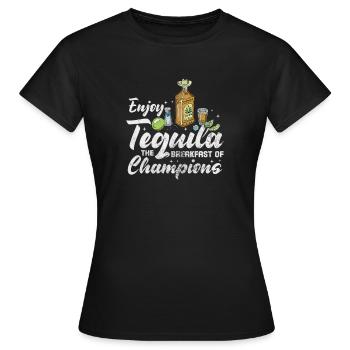 Téquila - T-shirt Femme - noir - Devant - AI Model Female 172 dark (172cm)