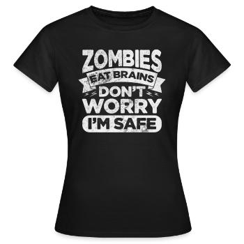Zombie - Frauen T-Shirt - Schwarz - Vorne - AI Model Female 172 dark (172cm)