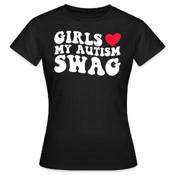 Autismus Awareness Day Autist Geschenk - Frauen T-Shirt - Schwarz - Vorne - AI Model Female 172 dark (172cm)