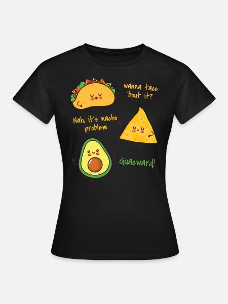 Avocado - Frauen T-Shirt - Schwarz