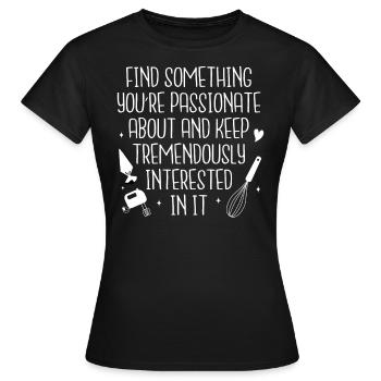 Baker Bakeries Baked Goods Baking Gift - Women's T-Shirt - black - Front - AI Model Female 172 dark (172cm)