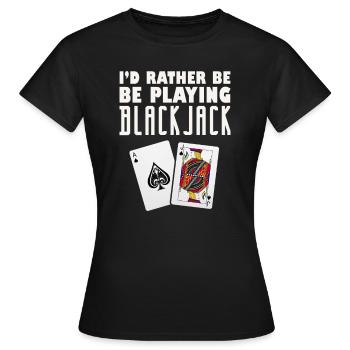 Black Jack - Frauen T-Shirt - Schwarz - Vorne - AI Model Female 172 dark (172cm)