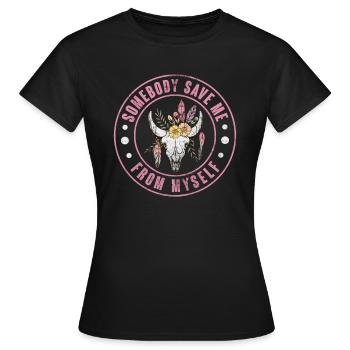 Pays - T-shirt Femme - noir - Devant - AI Model Female 172 dark (172cm)