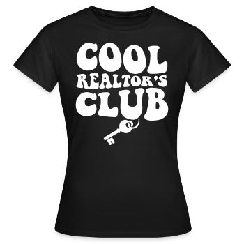 Agent immobilier Agent immobilier Cadeau d’agent immobilier - T-shirt Femme - noir - Devant - AI Model Female 172 dark (172cm)