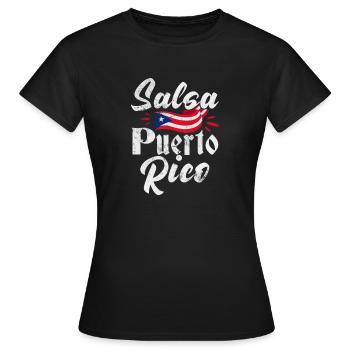 Salsa - Women's T-Shirt - black - Front - AI Model Female 172 dark (172cm)